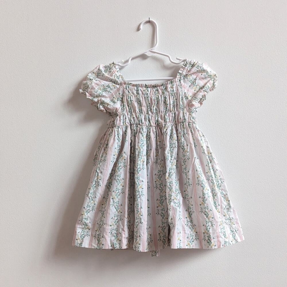 Edgehill Collection Dress Cottagecore 3T Girls Floral Bird Toile Vine